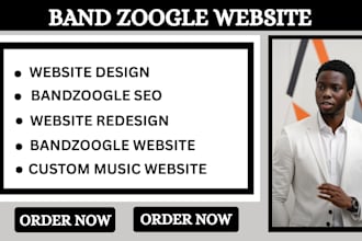 build and design your bandzoogle music website, band studio site