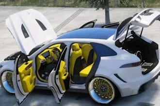 model convert 3d car model, gta san andreas 3d livery template for gtav or fivem