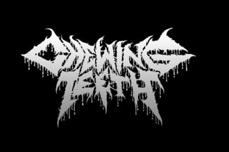 design death deathcore black metal band logo for you