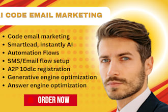 smartlead instantly ai cold email flow outreach a2p 10dlc registration aeo geo