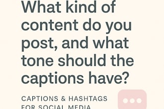 write creative captions and hashtags for instagram, tiktok or youtube shorts