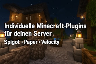 individuelles minecraft plugin  spigot, paper, velocity