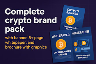design crypto nft banner crypto white paper memecoin white paper banner brochure