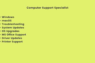 resolve technical problems with windows and mac