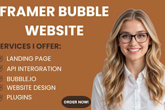 framer bubble io webflow website landing page website framer, bubble io