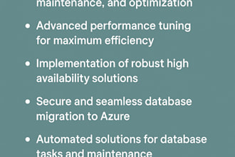 perform sql server dba consultation