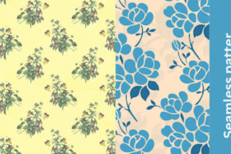 design seamless repeat patterns for fabric print