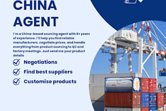be your sourcing agent for products and manufacturers in china