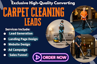 generate carpet cleaning and home service leads with facebook and google ad