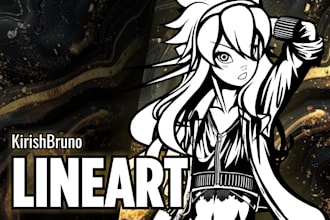 fix, clean up and finish your lineart for your illustration