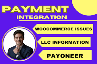 fix woocommerce issues payment gateway payoneer llc formation