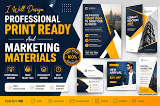 create print ready flyer, brochure and business designs