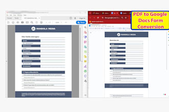convert PDF to word, excel, powerpoint, images, and do data entry