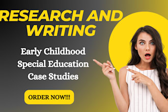 write and research on early childhood and special education