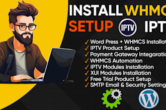 install iptv whmcs module and build your reseller setup
