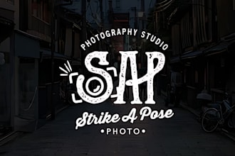 design best photography logo and watermark for you business