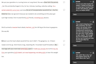 workshop your short story or novel excerpt
