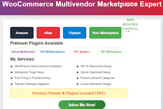 setup wordpress woocommerce online store multivendor marketplace dokan elementor