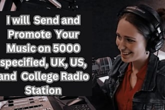 submit and promote your music to 5000 active college radio station in USA and UK