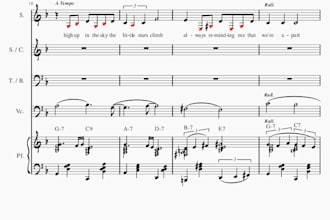 turn your song into a real professional and printable sheet