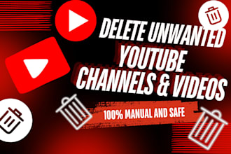 help you delete your unwanted youtube channel or videos professionally