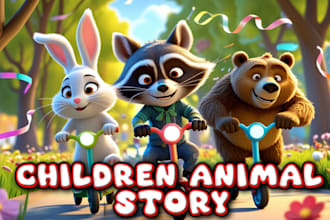 design children storybook illustration, children picture book illustration
