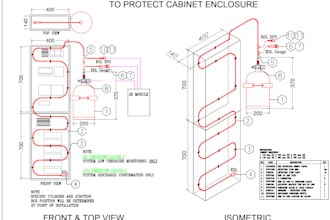 do design drawing for fire tubing systems like firedetec,etc