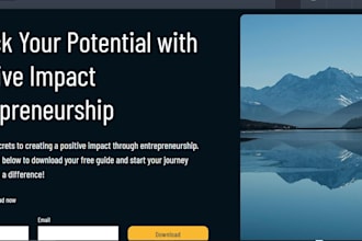 design a professional website or landing page on kajabi, thinkific, or podia