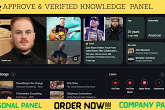create verified google knowledge panel for personal and company or brand