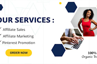 do affiliate link marketing, CPA pinterest pin promotion, solo ads campaign