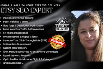 do etsy SEO listing, optimize title and tags to boost sales