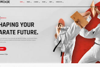 build squarespace martial arts wix taekwondo sport coaching fitness website