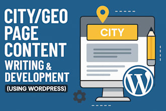 write and develop city or location pages for local SEO