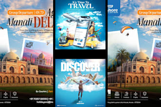 design a professional retro vintage travel poster