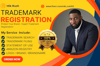 register your uspto trademark, handle office actions and brand registry