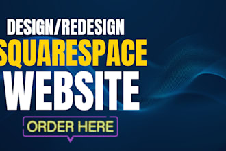 redesign squarespace website build squarespace website and fix technical SEO