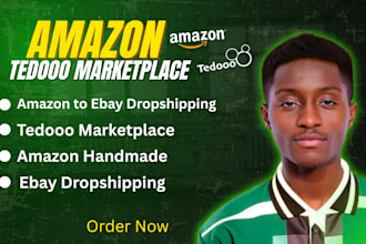 do amazon to ebay dropshipping top listings,amazon handmade, tedooo,  etsy, shop