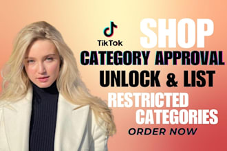 fix tiktok shop issues, approve restricted categories, and unlock qualifications
