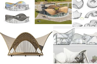 create rhino grasshopper parametric models for architecture, facade and roof
