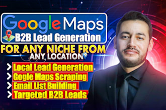 scrape google map for lead generation, maps scraper, b2b data extraction