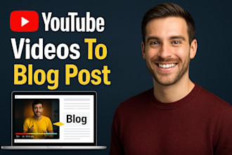 convert your youtube video into a professional SEO blog article