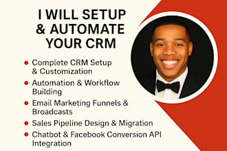 setup automate your CRM hubspot gohighlevel  zapier zoho