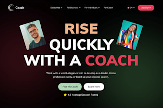 build life coaching website, career coach and business consulting website