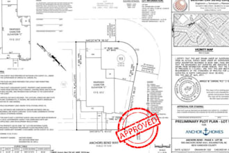 draw site plan plot plan 2d floor plan survey plan drainage for city permit