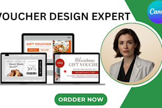 design editable voucher, coupon, invitation, gifts cards and more using canva