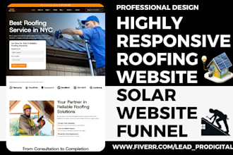 design solar website solar leads roofing landing page roofing website funnel