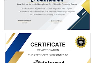 design beautiful certificates for any purpose