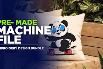 sell cute embroidery design bundles for instant download