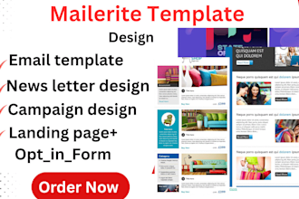 design a professional mailerlite email template newsletter