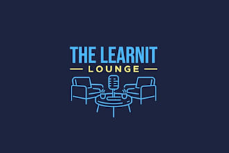 design awesome podcast lounge logo